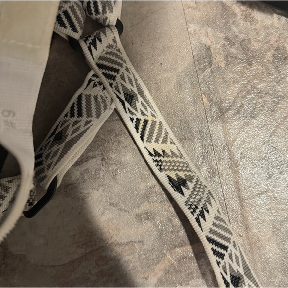 TEVA Flatform Universal Platform Sandals Sz W8 Black White Boomerang Adjustable - Picture 7 of 10